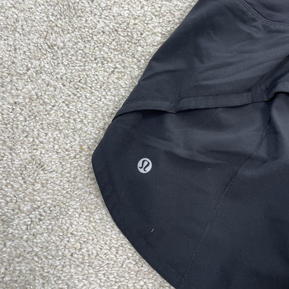 Lululemon Speed Up Short Long Size 6 Black 4" Inseam Athletic 64-34 - Picture 3 of 7
